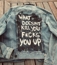 Load image into Gallery viewer, Unisex denim jacket..*ucks you...