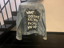 Load image into Gallery viewer, Unisex denim jacket..*ucks you...