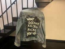 Load image into Gallery viewer, Unisex denim jacket..*ucks you...