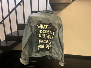 Unisex denim jacket..*ucks you...