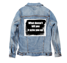 Load image into Gallery viewer, Unisex denim jacket..*ucks you...