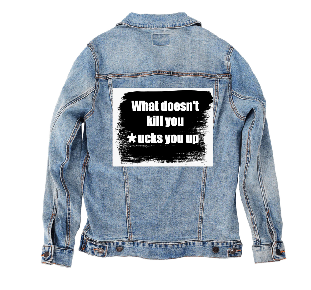 Unisex denim jacket..*ucks you...