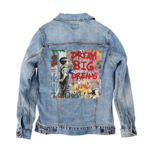 Load image into Gallery viewer, Unisex denim jaket,dream big..